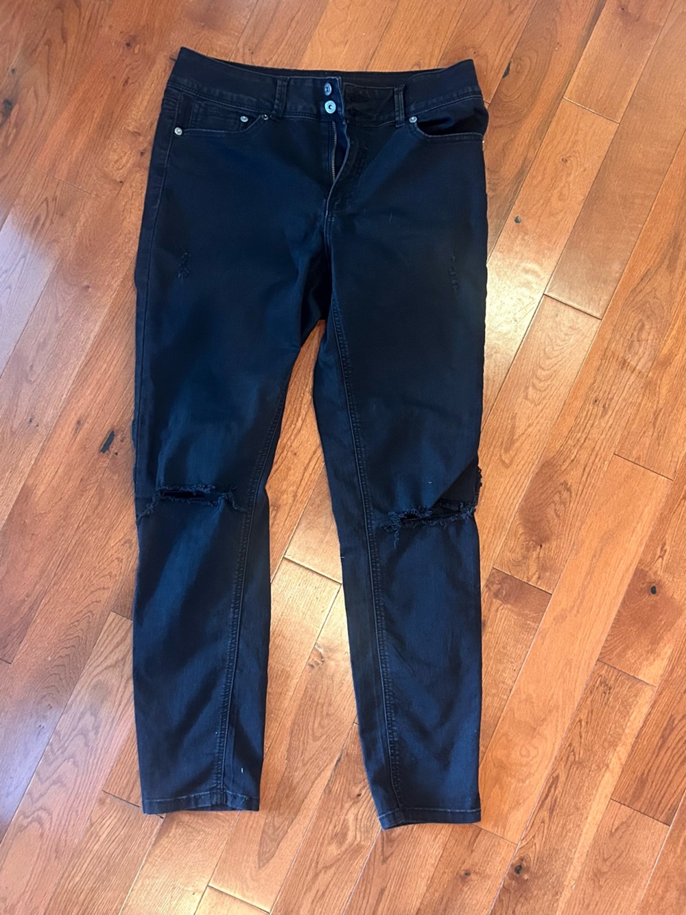 True Craft Black Jeans with Gold Logo